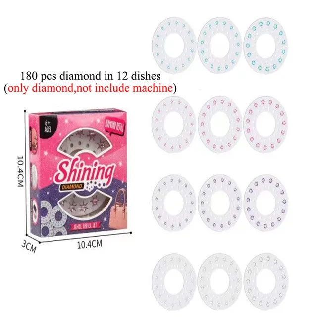 Shining Diamond Hair Decoration Stapler Machine Jewerly Tools