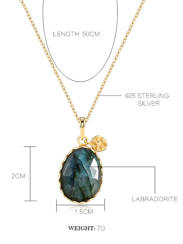 Shining Labradorite Necklace