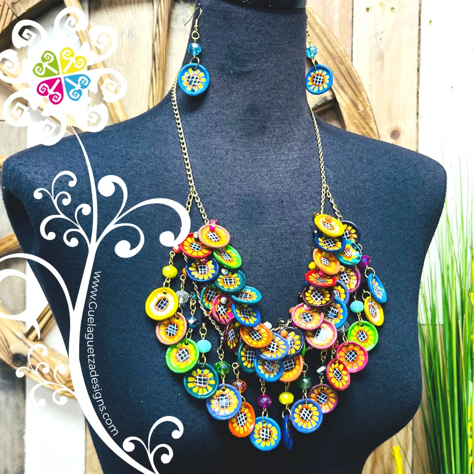 Short Cocinita Jewelry - Clay Necklace Set