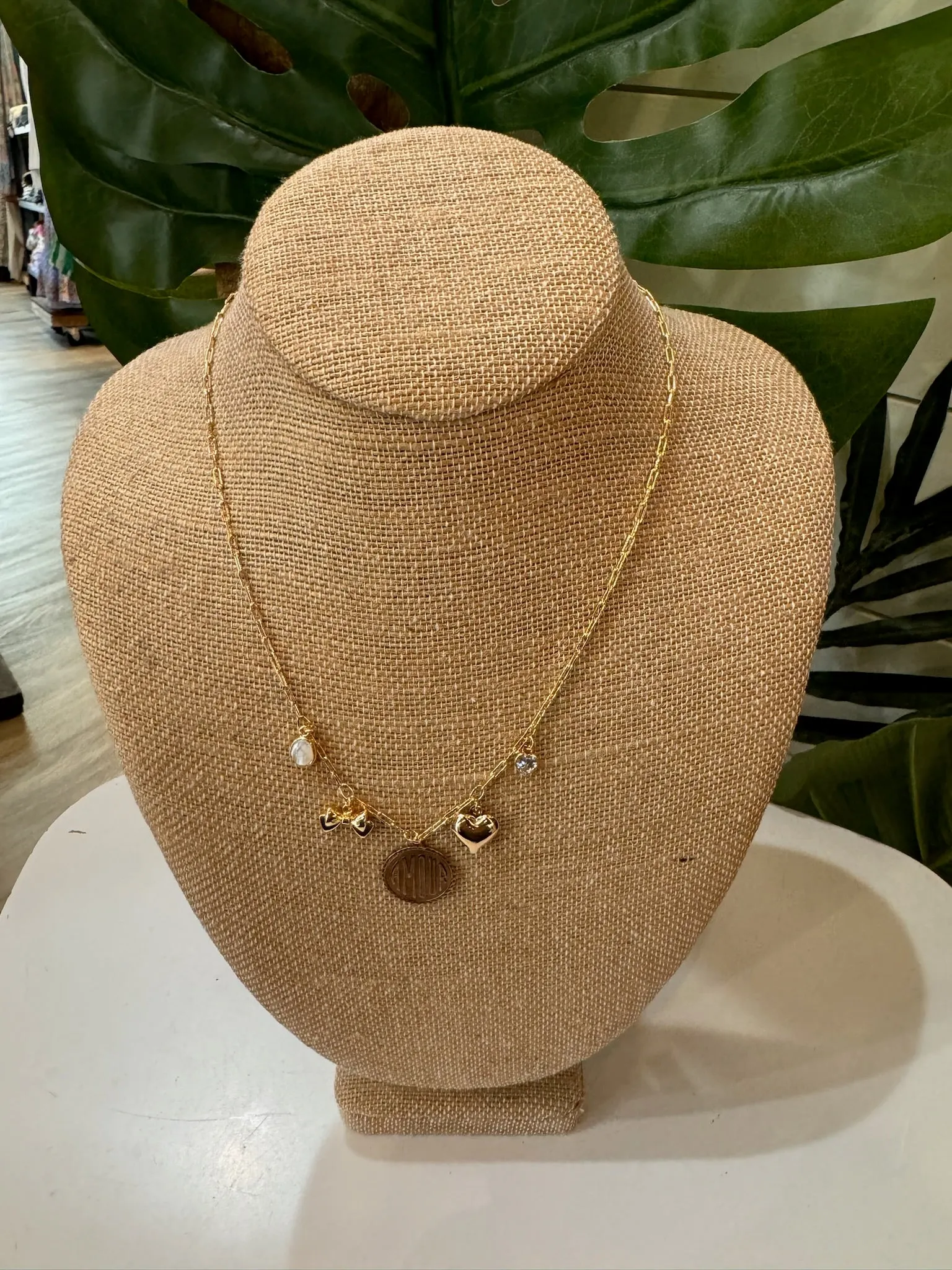 Silver Girl Amour Charm Necklace