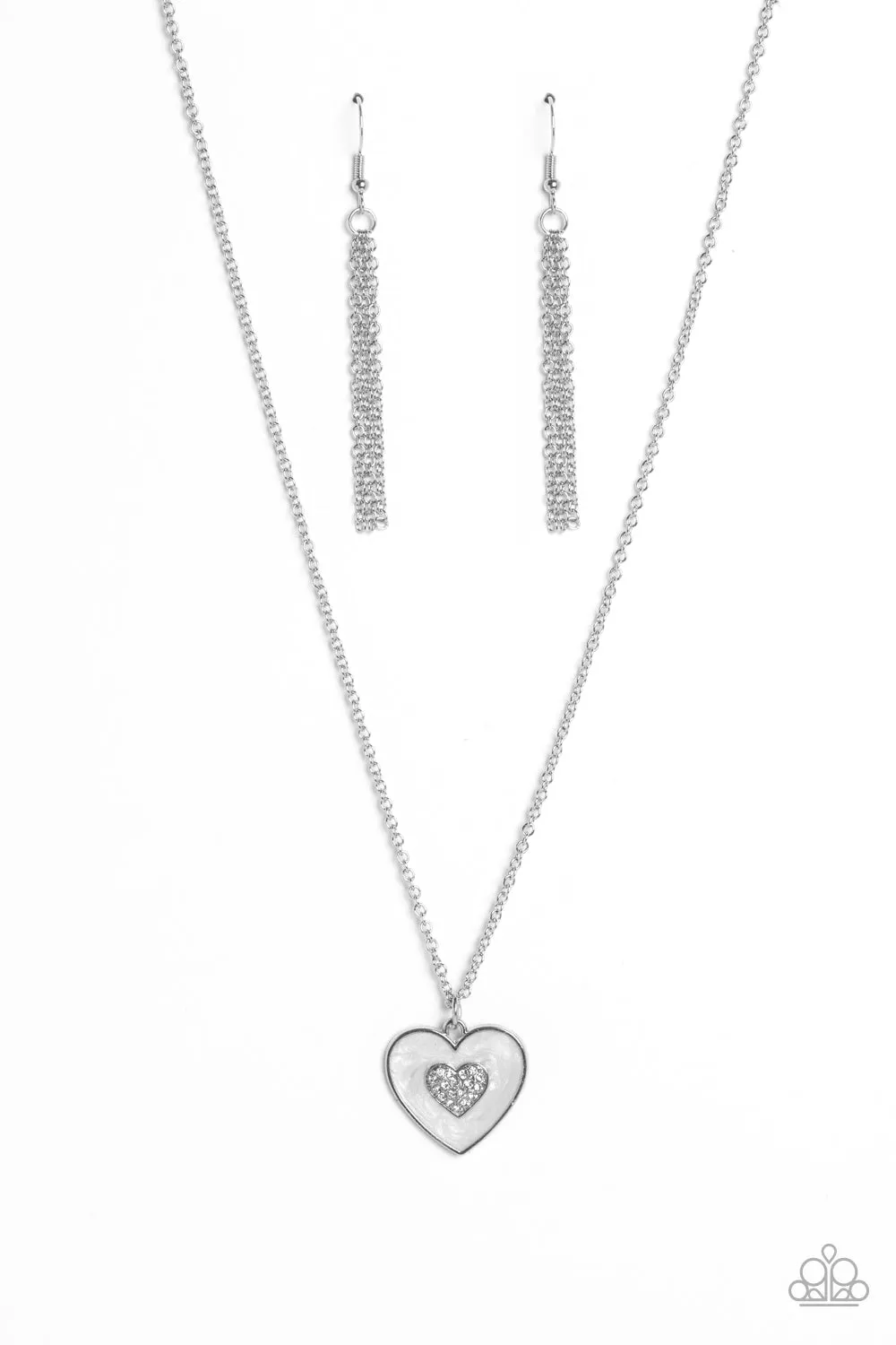 So This Is Love - White Necklace