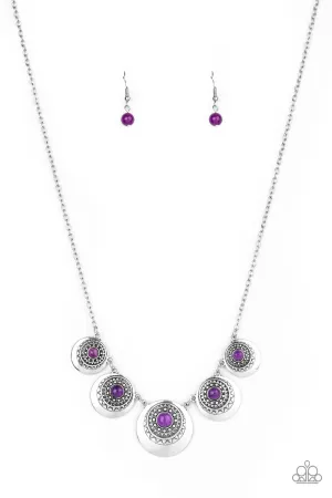 Solar Beam - Purple Necklace