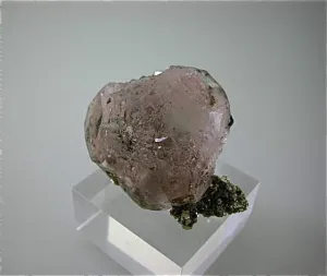 SOLD Fluorite with Pyrite, Huanzala Mine, Bolognesi, Ancash, Peru Miniature 2.6 x 3.7 x 4.5 cm $1200. Online 3/20