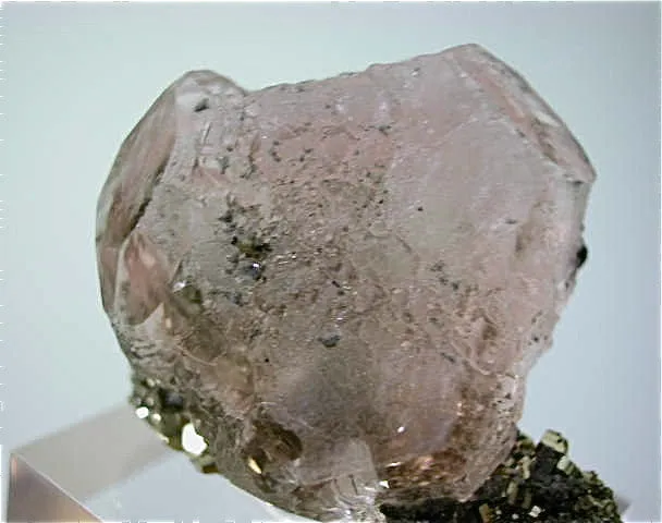 SOLD Fluorite with Pyrite, Huanzala Mine, Bolognesi, Ancash, Peru Miniature 2.6 x 3.7 x 4.5 cm $1200. Online 3/20