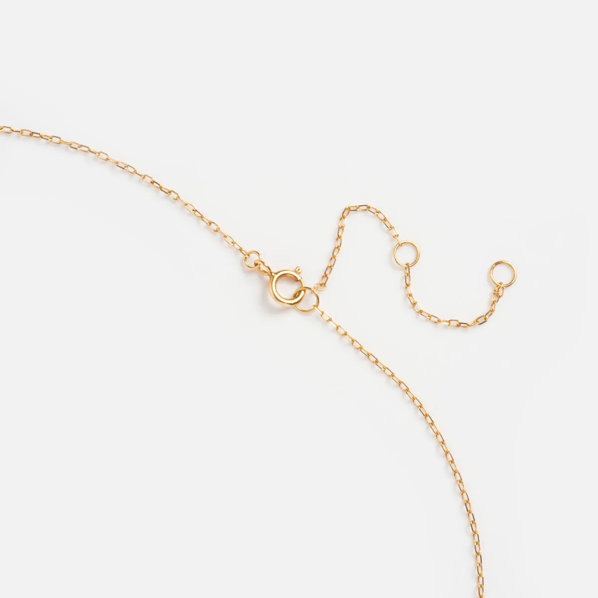 Solid Gold Evil Eye Station Necklace
