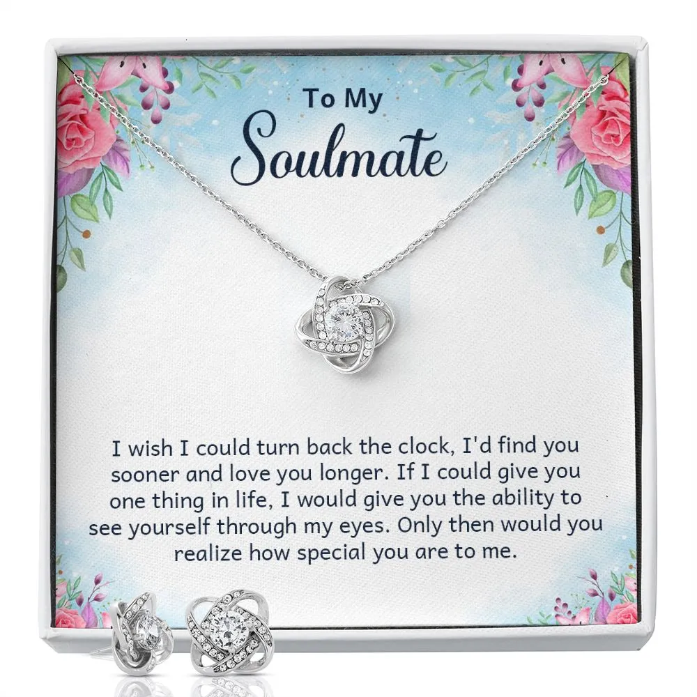 Soulmate Love Knot Jewelry Set-I wish I could turn back time