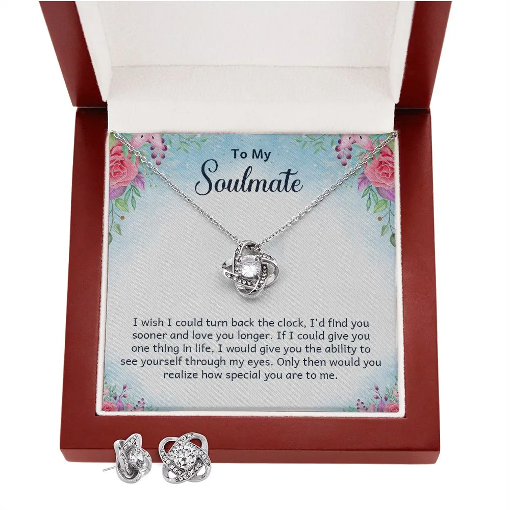 Soulmate Love Knot Jewelry Set-I wish I could turn back time