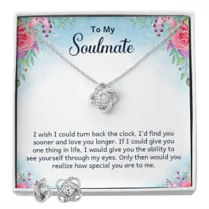 Soulmate Love Knot Jewelry Set-I wish I could turn back time