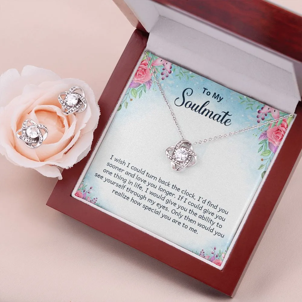 Soulmate Love Knot Jewelry Set-I wish I could turn back time