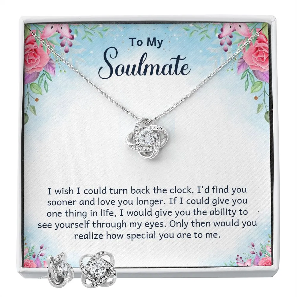 Soulmate Love Knot Jewelry Set-I wish I could turn back time