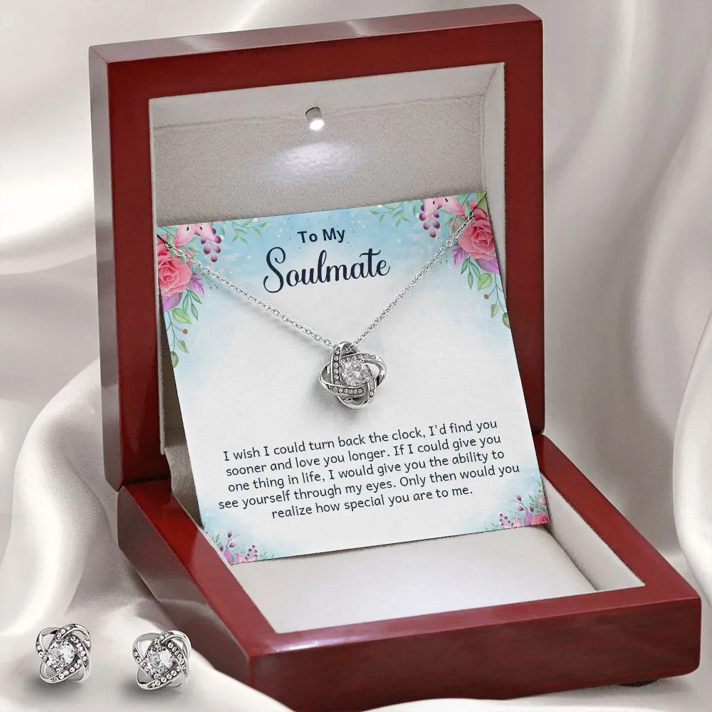 Soulmate Love Knot Jewelry Set-I wish I could turn back time