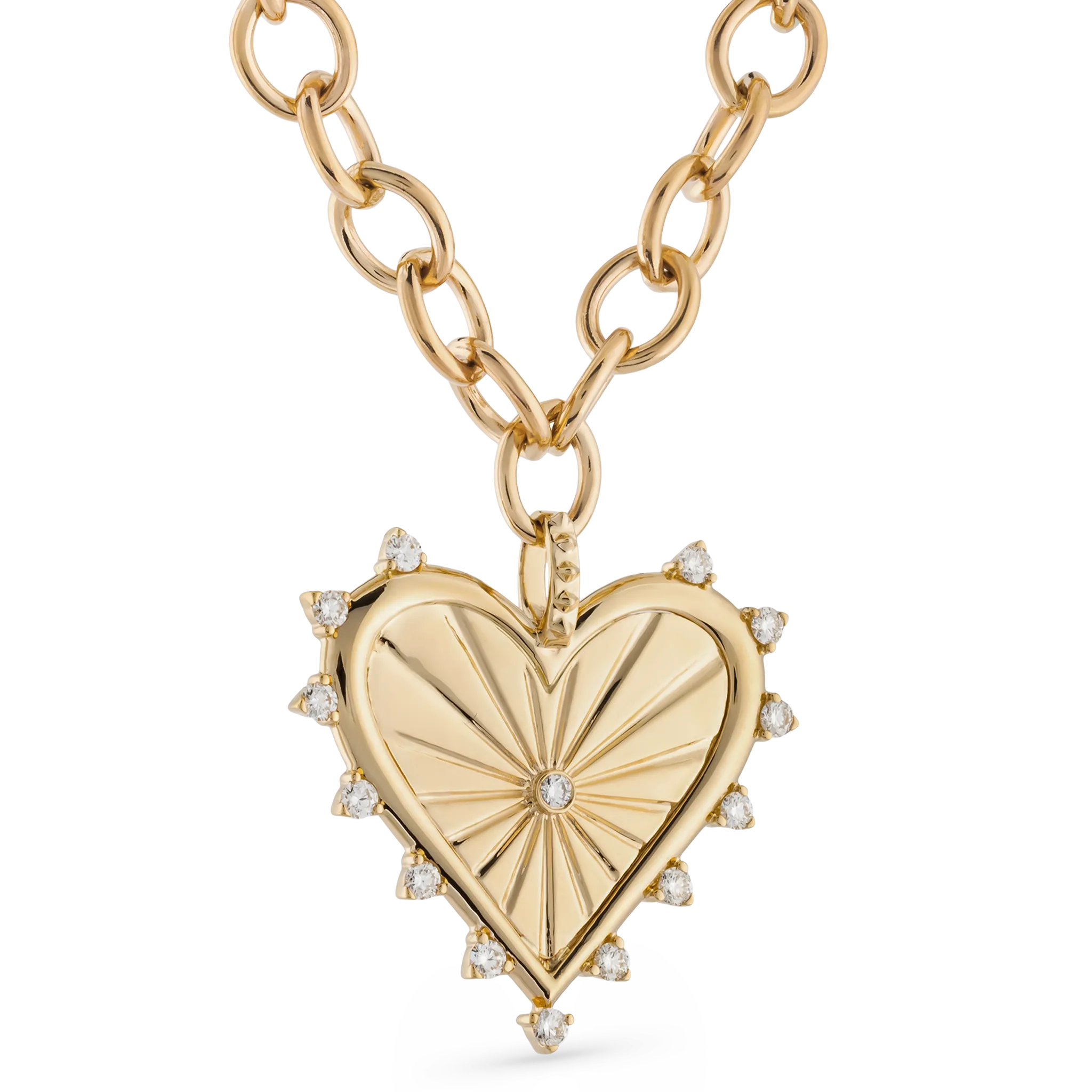 Spiked Heart Necklace
