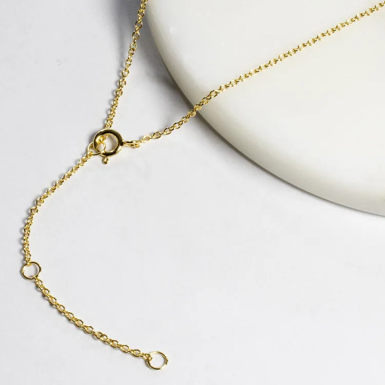 Star CZ Lariat Necklace - Gold