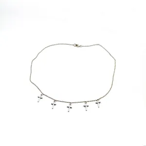 Sterling Silver Cross Chain Necklace