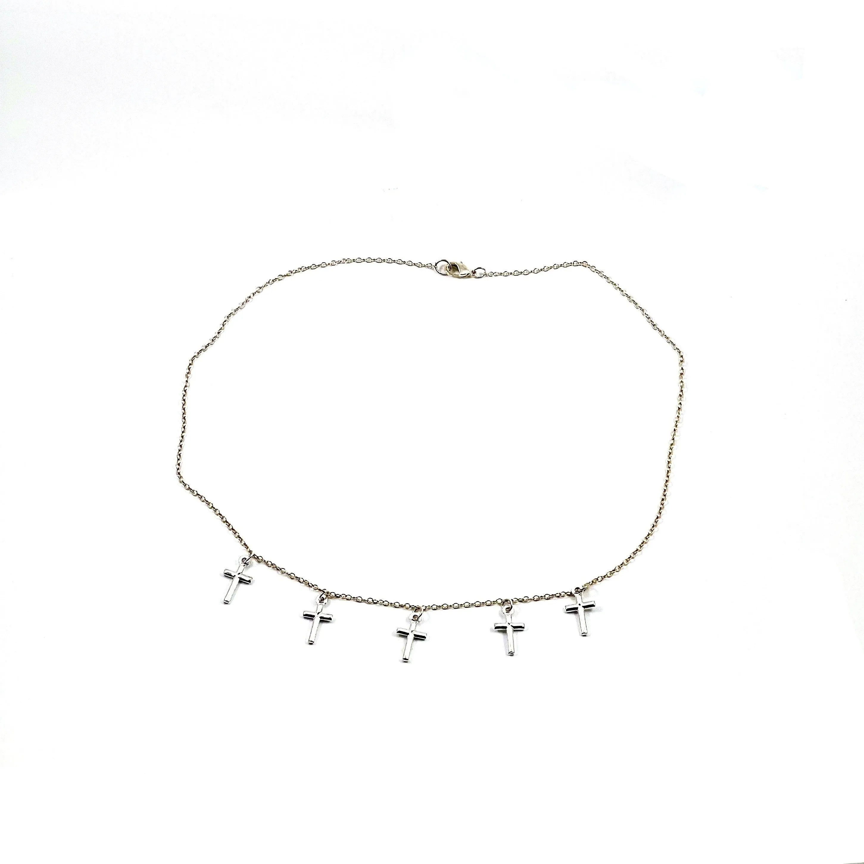 Sterling Silver Cross Chain Necklace