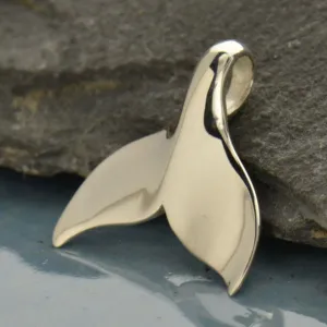 Sterling Silver Whale or Mermaid Tail Necklace