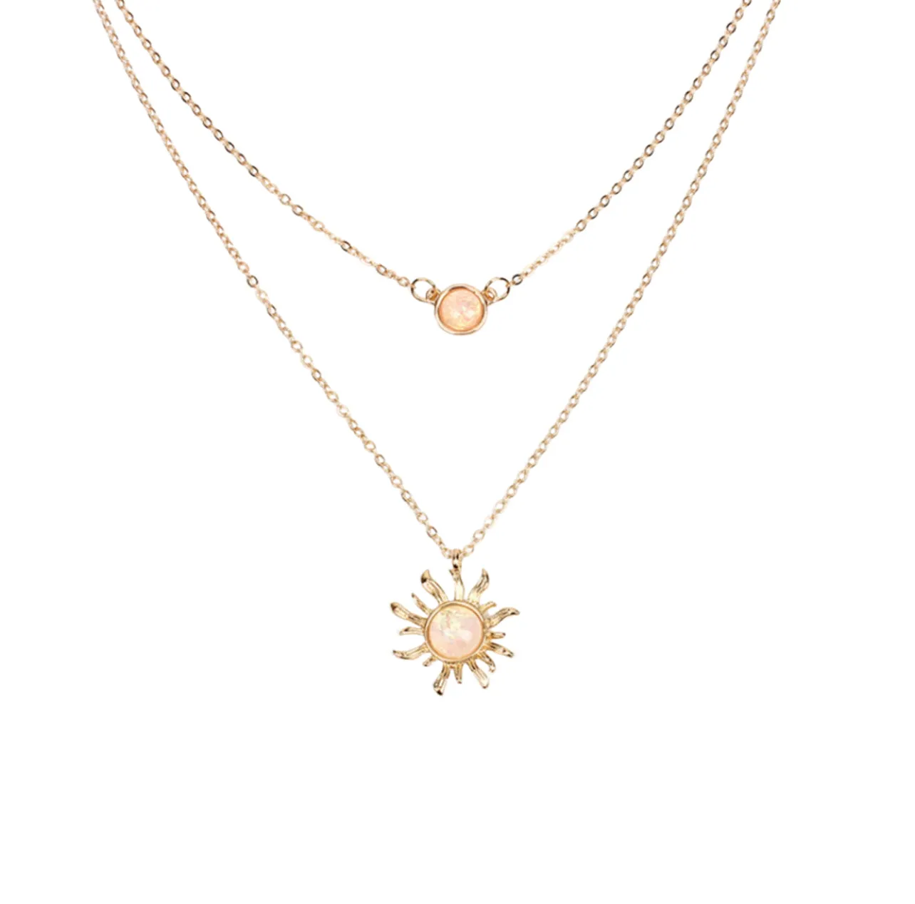 Sun dance layered necklace