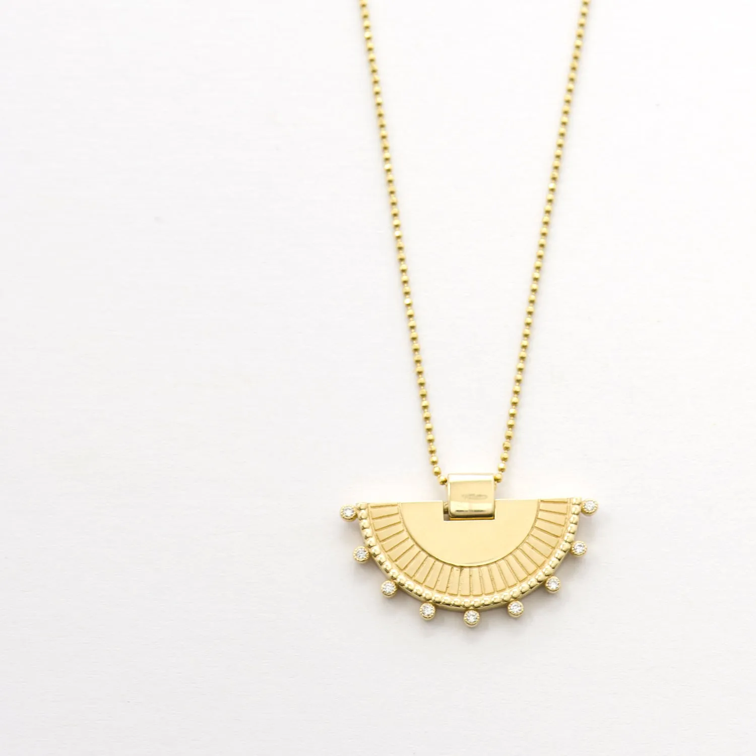 Sun Ray with Diamonds Necklace