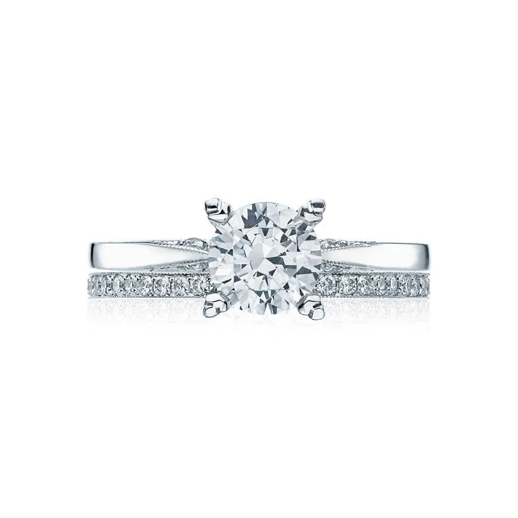 Tacori Hand Engraved Solitaire Diamond Ring 2584RD65