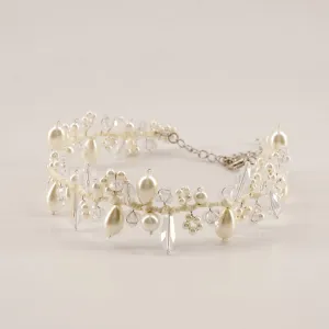 The Ashling Crystal and Pearl Designer Necklace