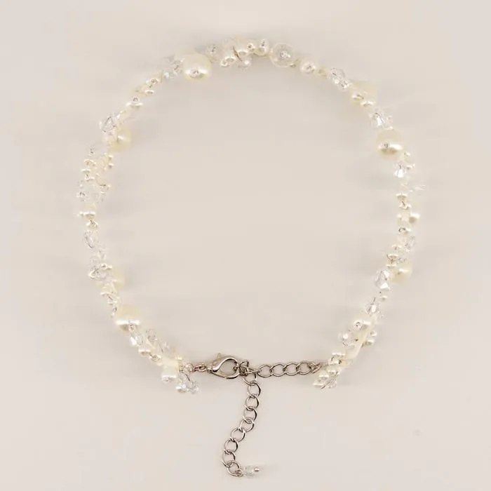 The Ashling Crystal and Pearl Designer Necklace