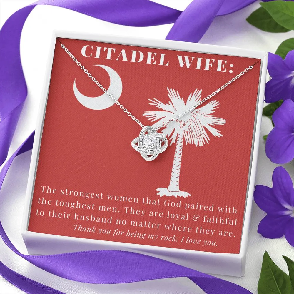 The Citadel,  To my Wife, Love Knot Necklace