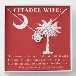 The Citadel,  To my Wife, Love Knot Necklace