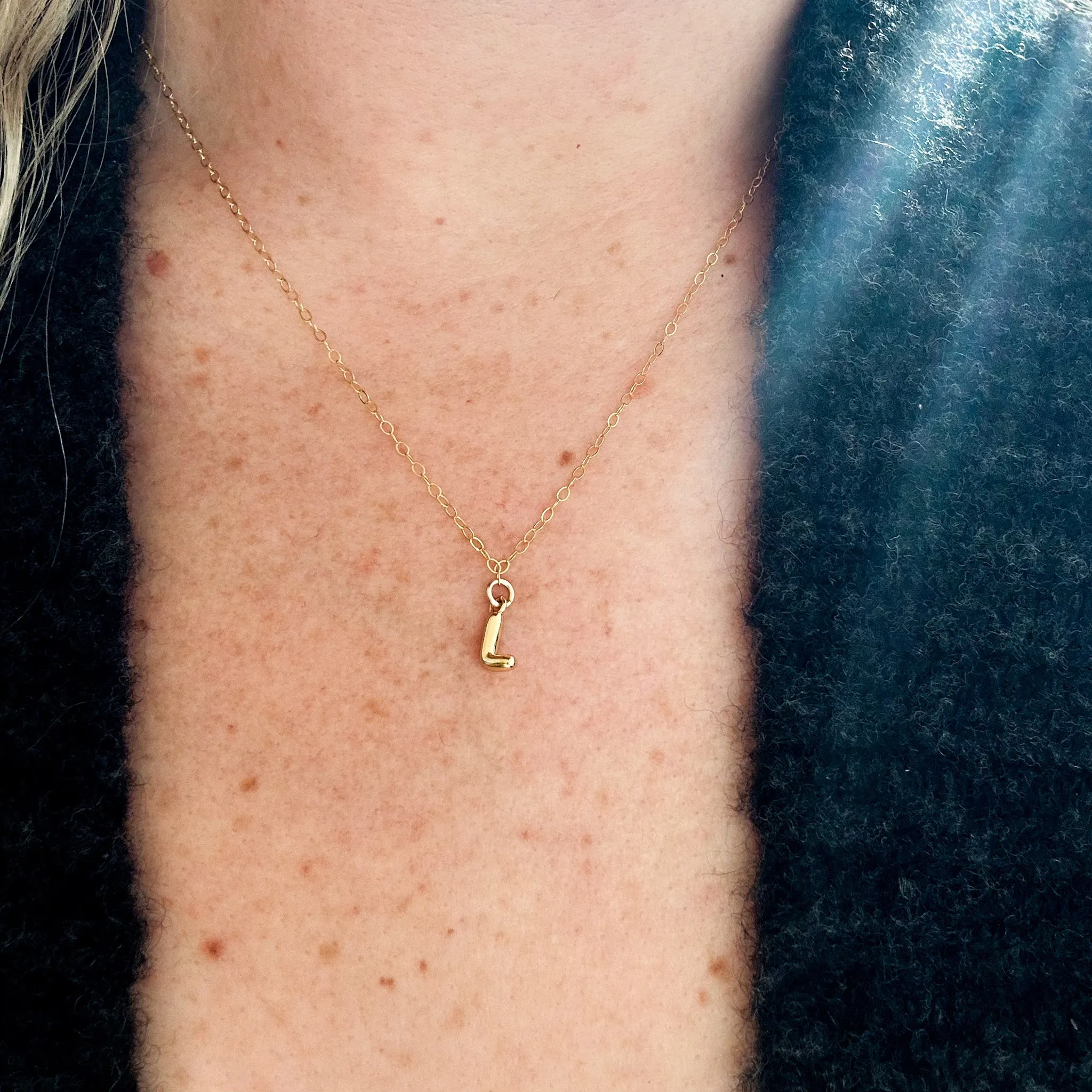 The Cloud Puff Initial Necklace