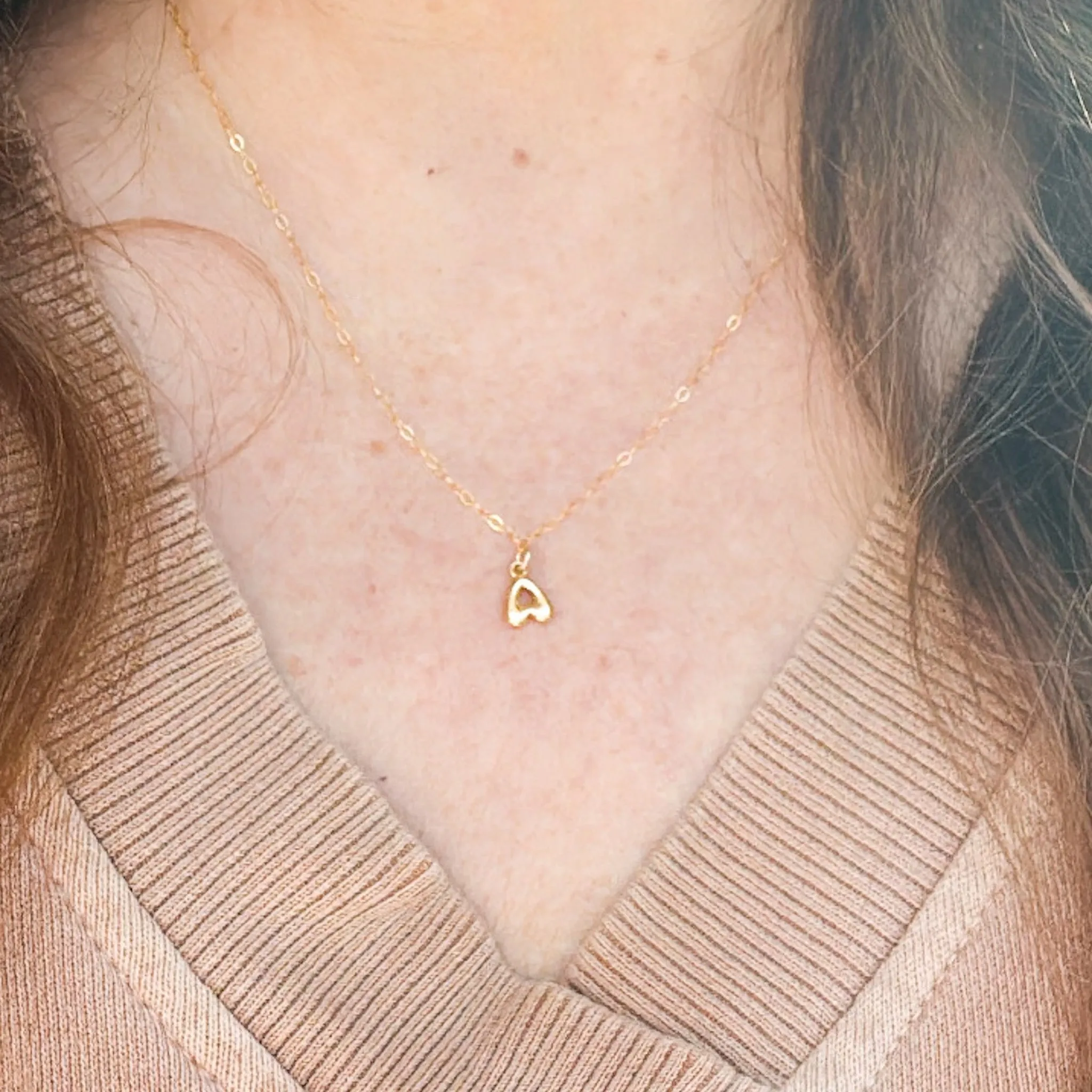 The Cloud Puff Initial Necklace