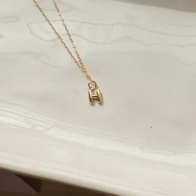 The Cloud Puff Initial Necklace