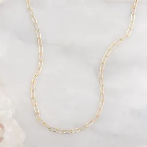 The Drawn Cable Chain Charm Necklace | Yellow Gold Filled