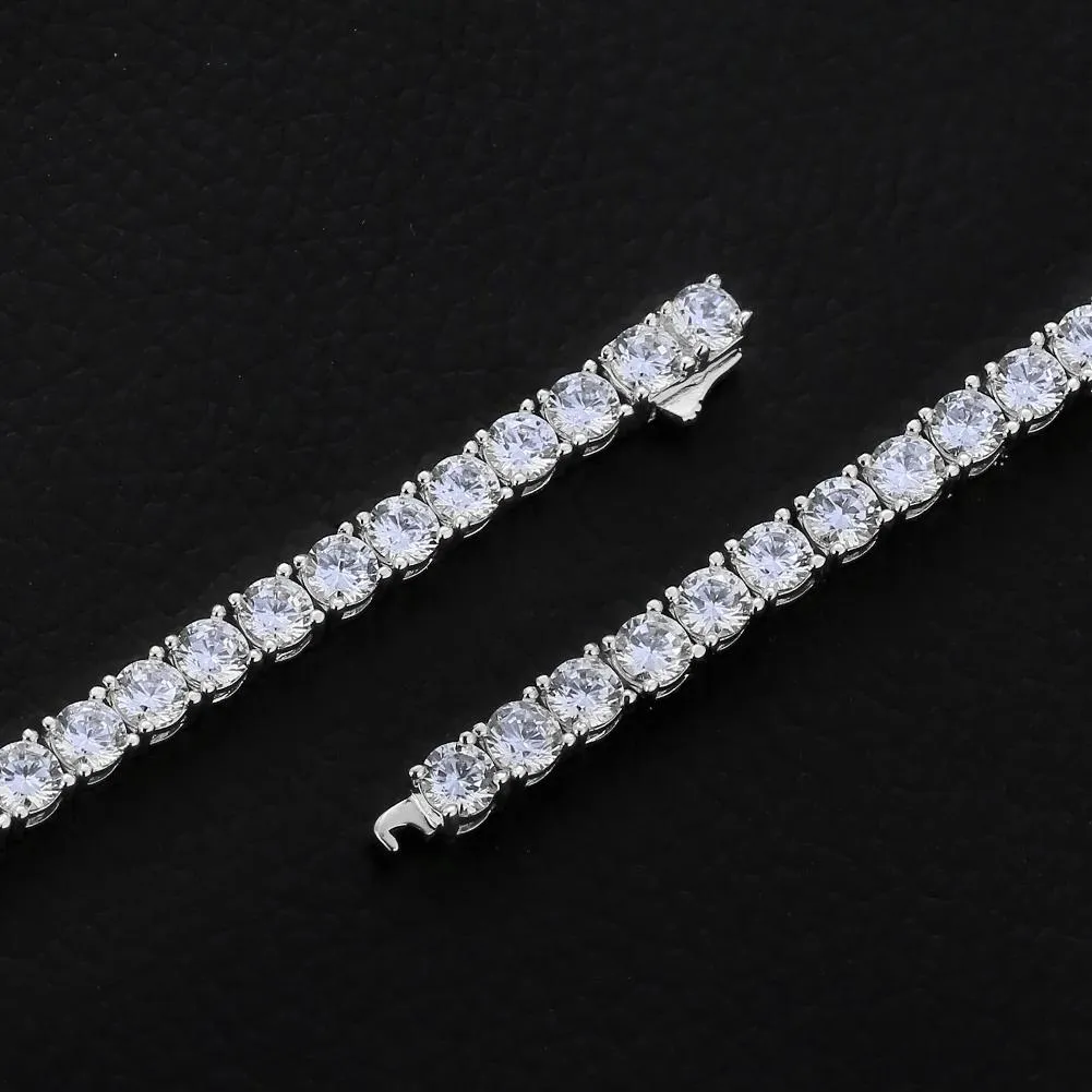 THE ICY SUMMER® - 4mm 925 Sterling Silver Tennis Chain Necklace