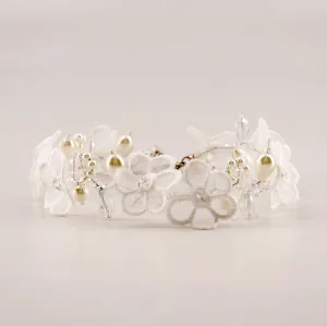 The Lilija Lace and Pearl Designer Necklace