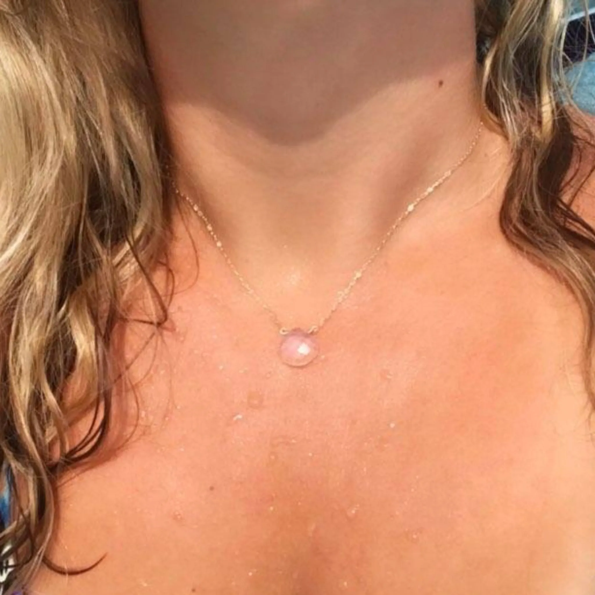 The "Shannon" - Natural Chalcedony Crystal Necklace - Sterling or Gold