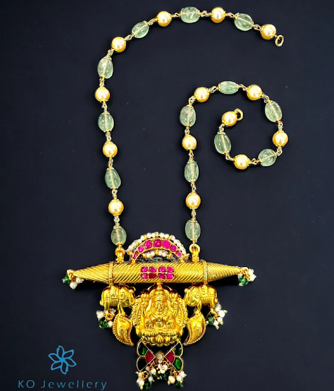 The Sarmaya Silver Kundan Lakshmi Necklace