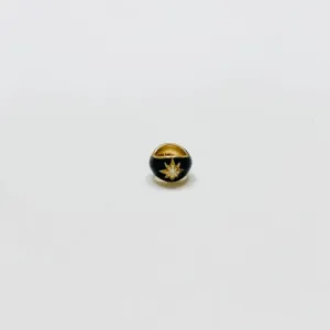 Theodosia Black Enamel Bead Charm