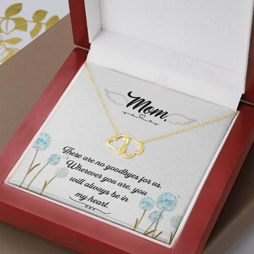 There are no goodbyes-Everlasting Love Mom Remembrance Necklace