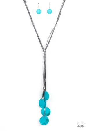 Tidal Tassels - Blue Necklace