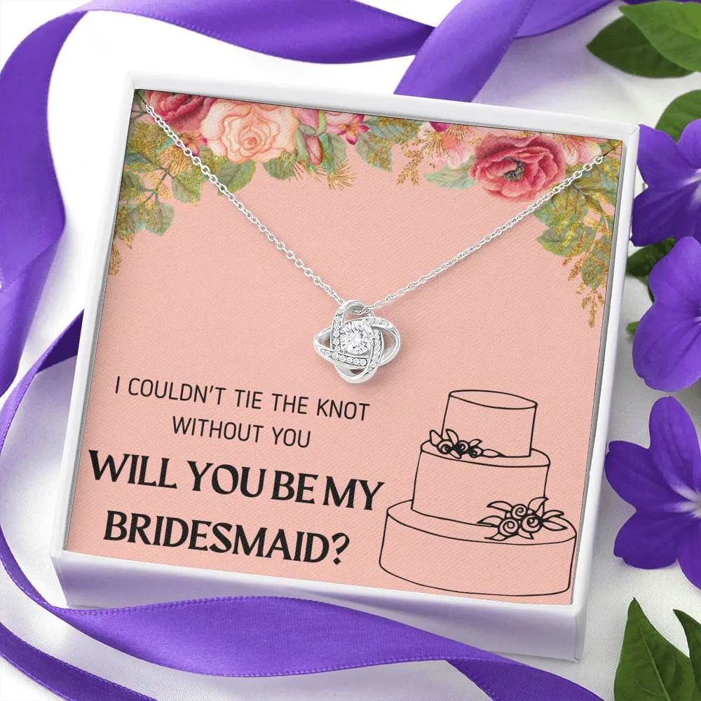 Tie the Knot Bridesmaid Proposal Necklace