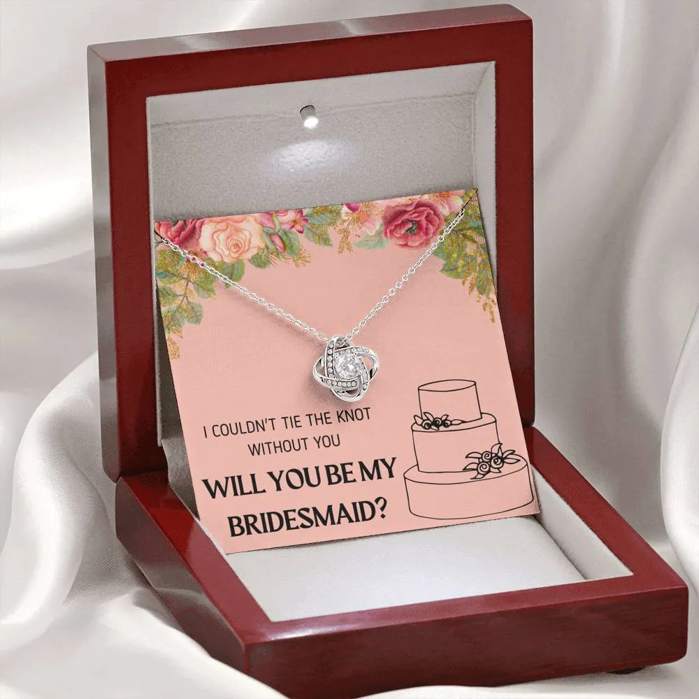 Tie the Knot Bridesmaid Proposal Necklace