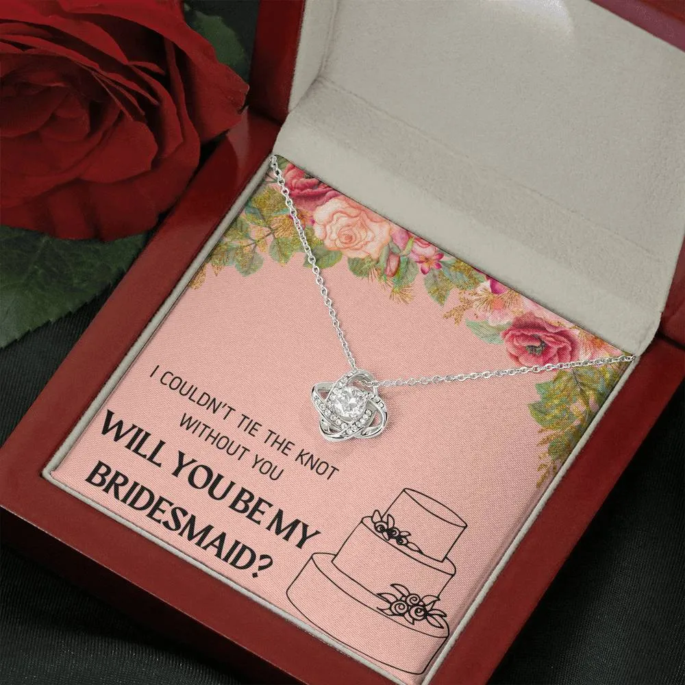 Tie the Knot Bridesmaid Proposal Necklace