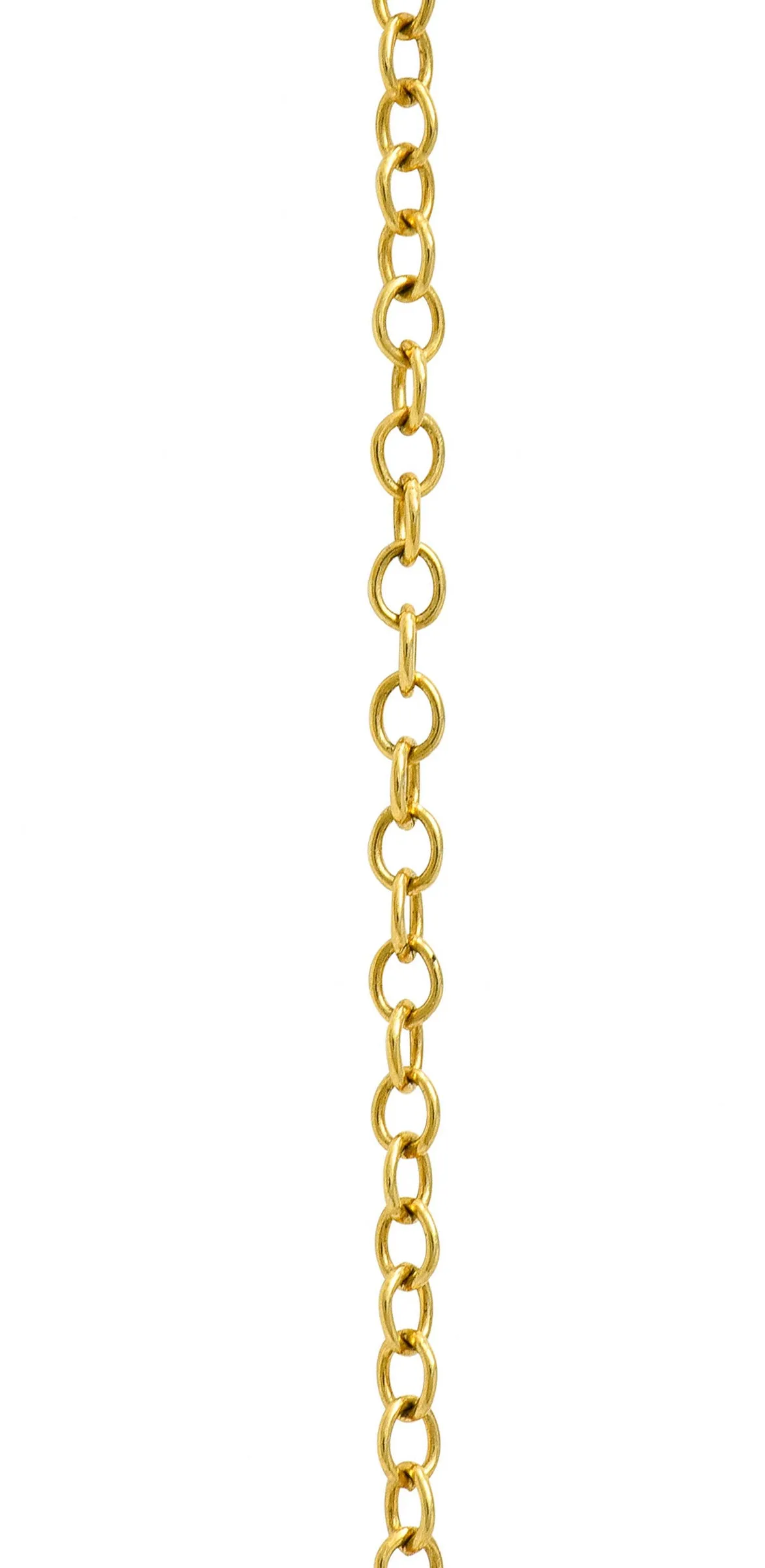 Tiffany & Co. Elsa Peretti Rock Crystal Quartz 18 Karat Gold Teardrop Pendant Necklace