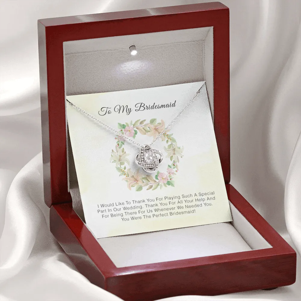 To My Bridesmaid - Thank You