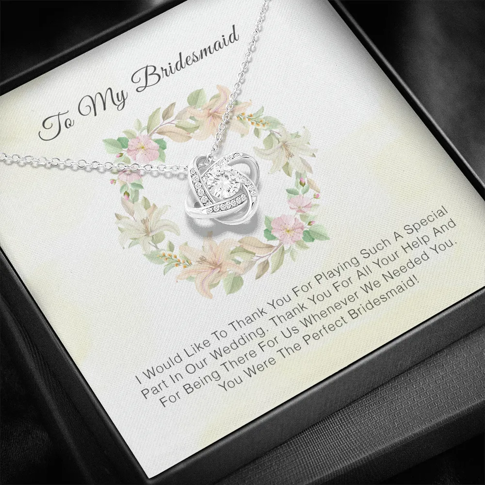 To My Bridesmaid - Thank You