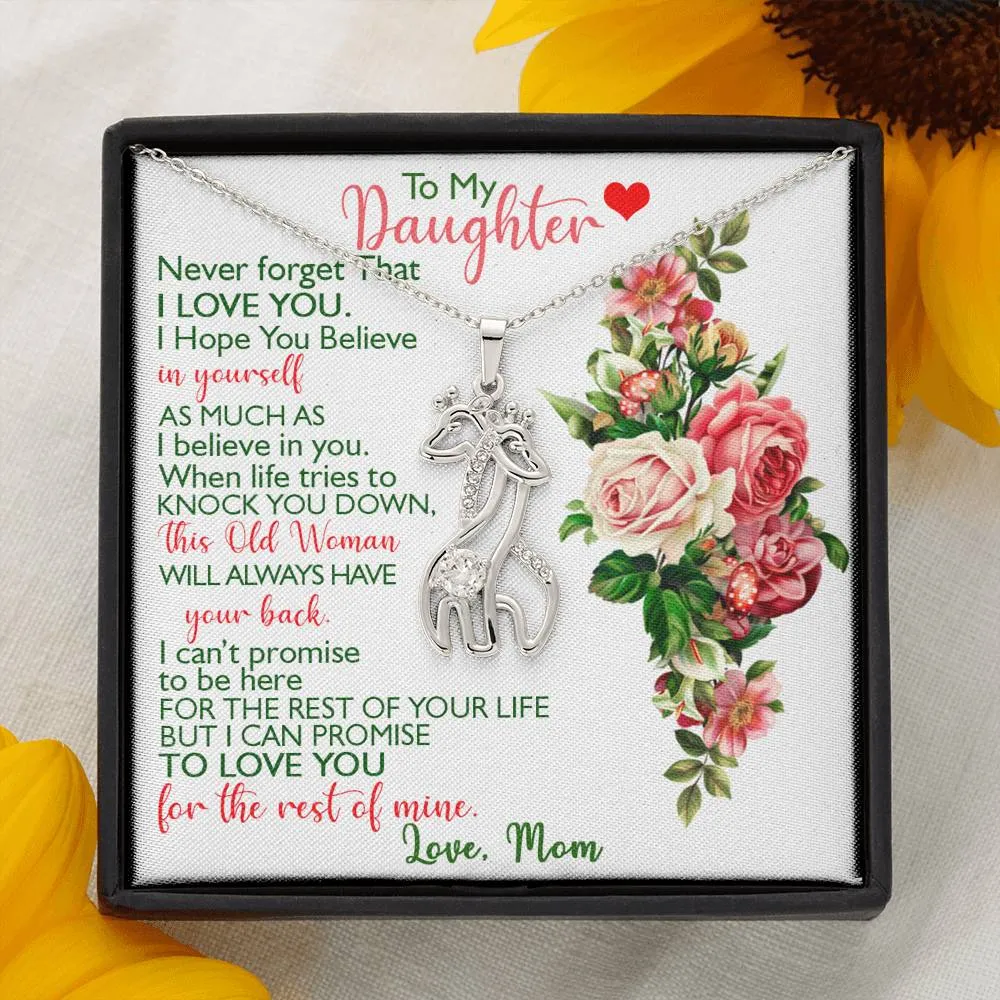 To My Daughter - Never Forget Necklace