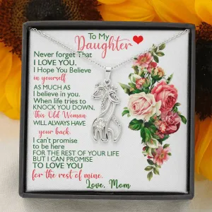 To My Daughter - Never Forget Necklace