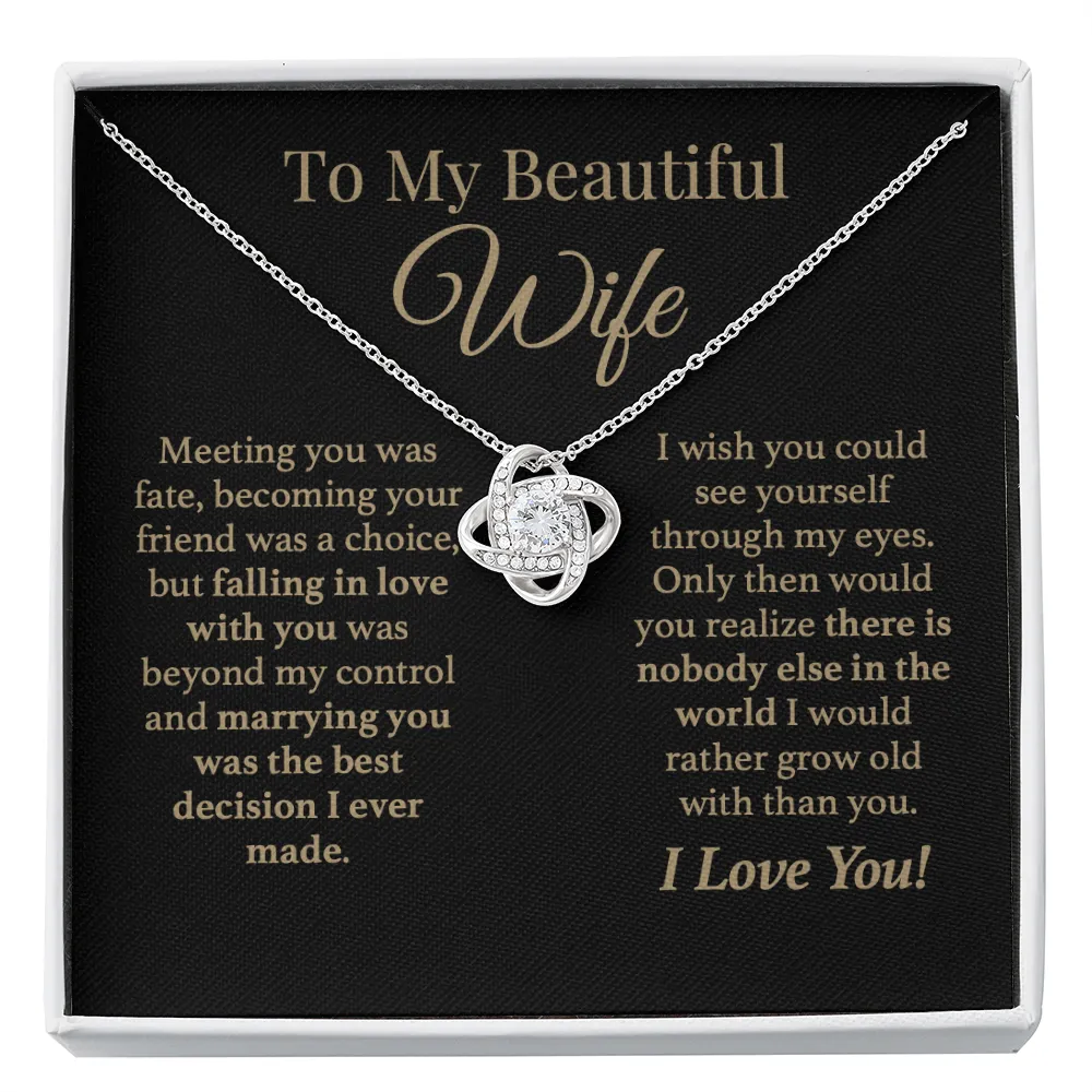 To My Wife Forever Love Necklace