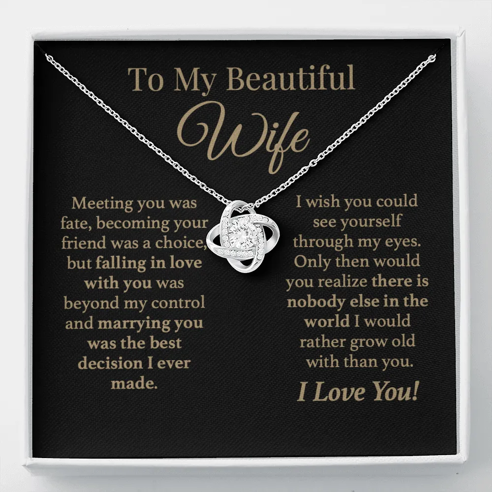 To My Wife Forever Love Necklace