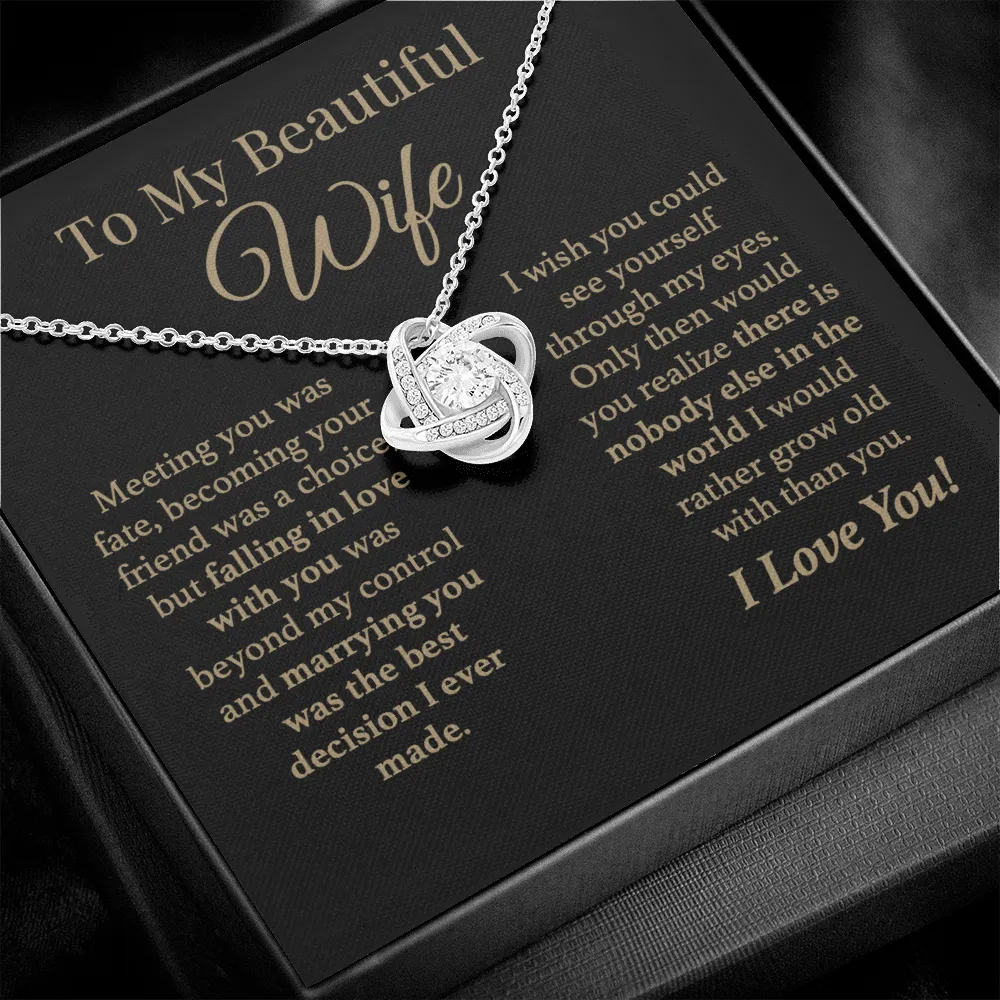 To My Wife Forever Love Necklace