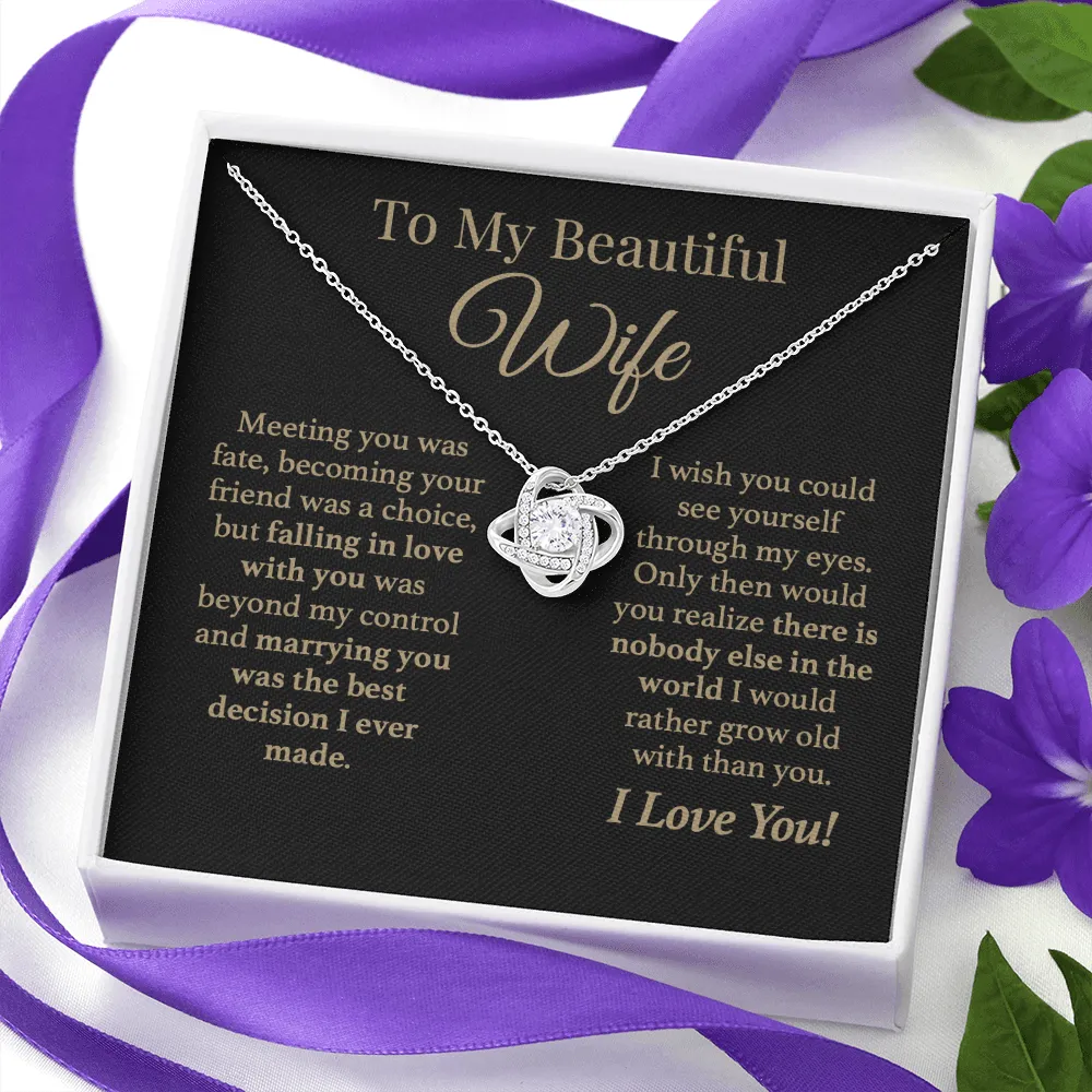 To My Wife Forever Love Necklace